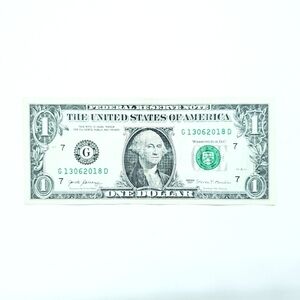 6/13/2018 - 13062018 Birthday Anniversary Note Serial Number $1 One Dollar Bill